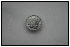 THISTLE BRITTANNIA BUTTON